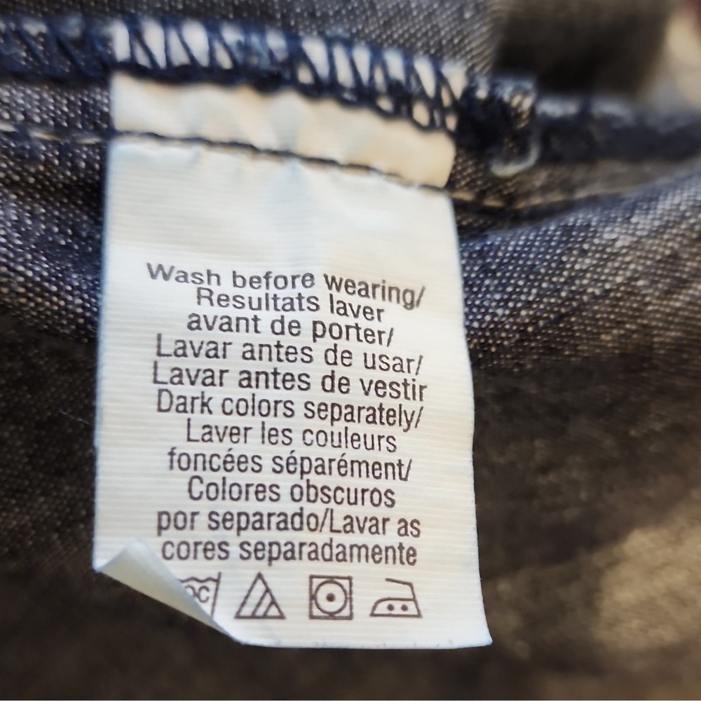 Calvin Klein Utility Cargo Capris Women's 16W Dark Blue Denim - Picture 9 of 10